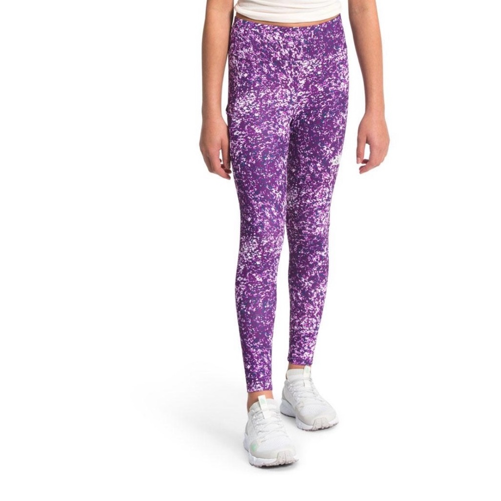 Girl's Youth The North Face Mountain Tight Leggings Large 14/16 Nwt Purple